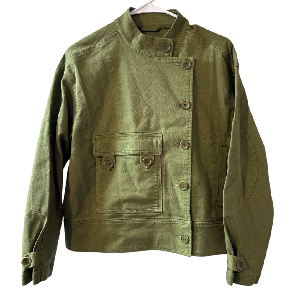 NEW Madewell Felton Military Jacket Boxy Slightly Cropped Oversized Fit XXS boho